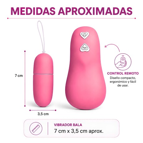 Huevo Vibrador Con Control Remoto Rosa