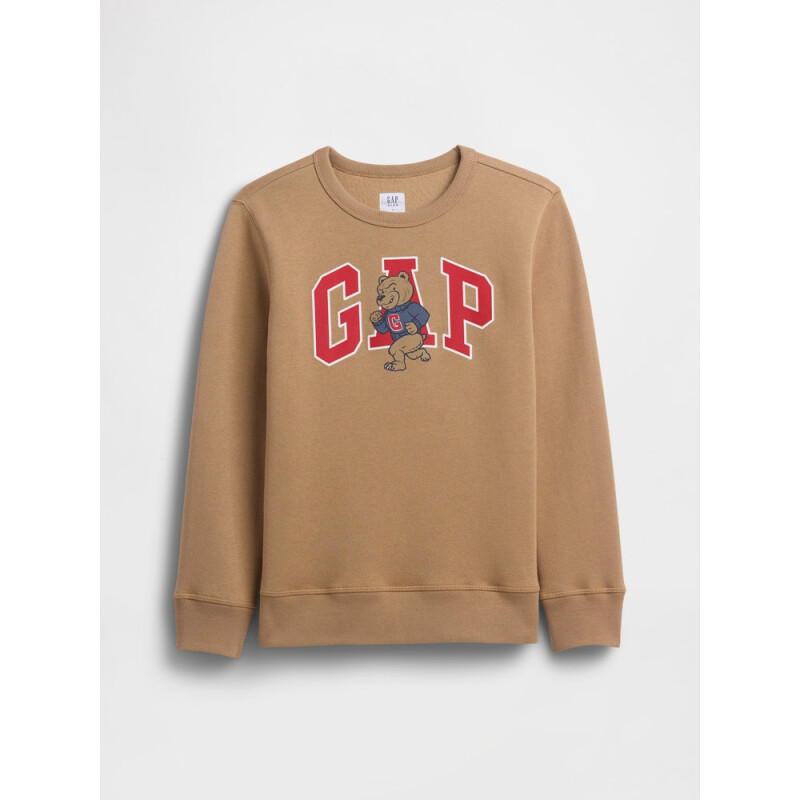 V-FA LOGO CREW CAMEL HAIR