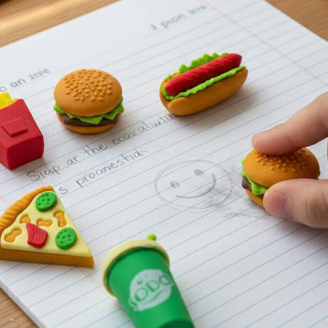 Goma de borrar con diseño de comida Sc