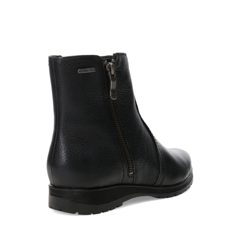Botas de Mujer Bottero Caña Baja de cuero Negro