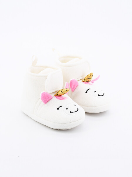PANTUFLA INFANTIL UNICORNIO CRUDO