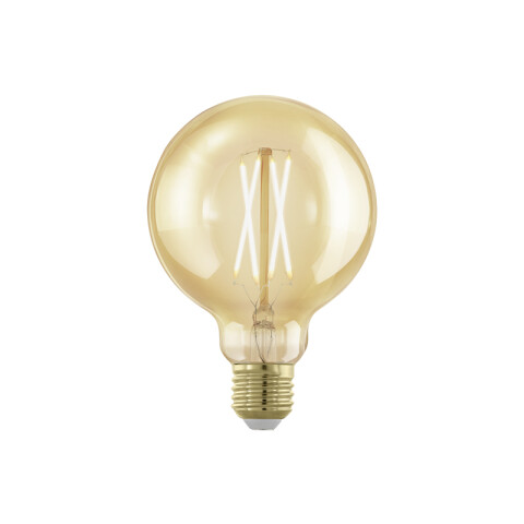Lámpara LED globo ámbar G95 E27 4W cálida dimm EG5304