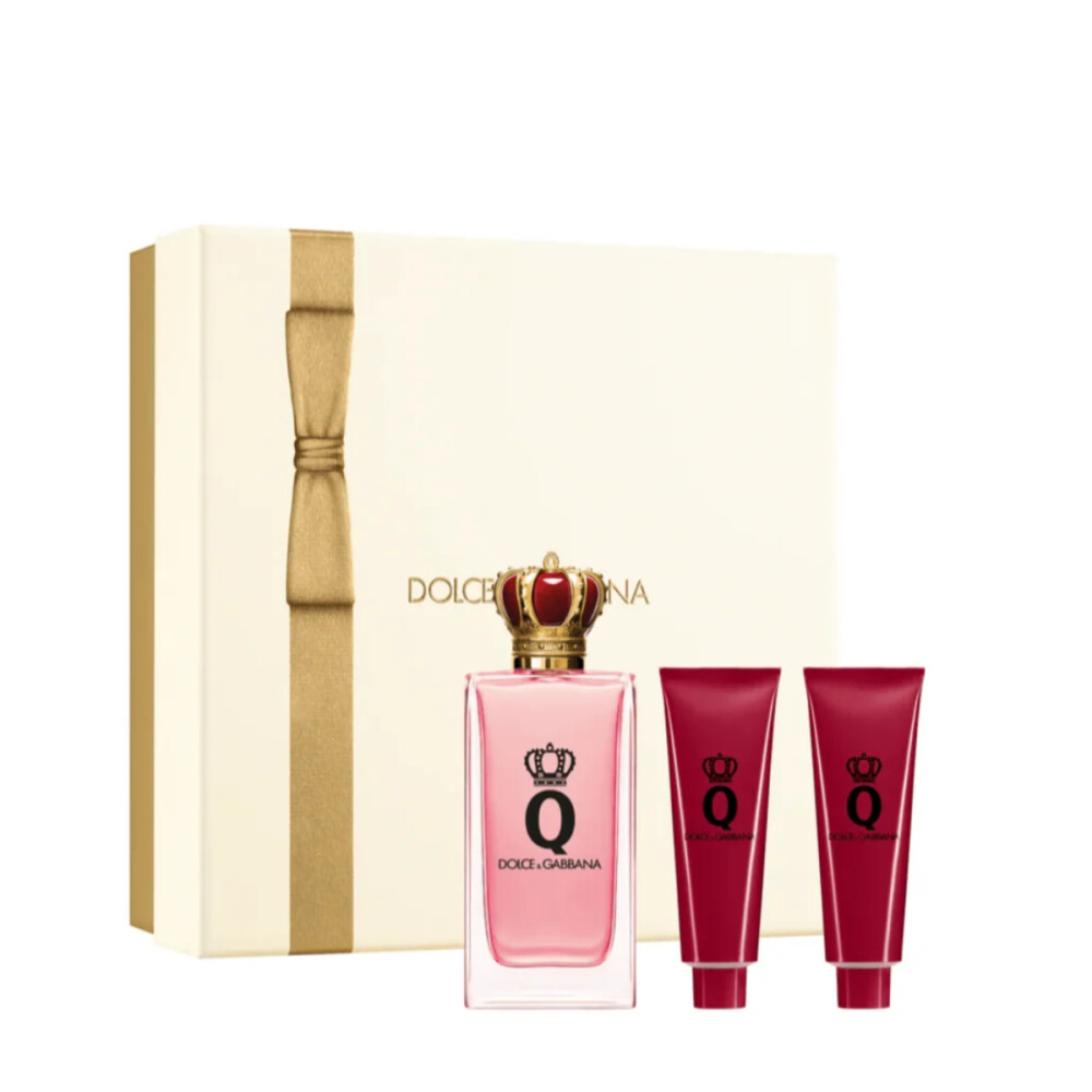 Dolce & Gabbana Q Set Eau de Parfum 100ml + Gel de Ducha 50ml + Loción Corporal 50ml - Femenino Dolce & Gabbana Q Set Eau de Parfum 100ml + Gel de Ducha 50ml + Loción Corporal 50ml - Femenino