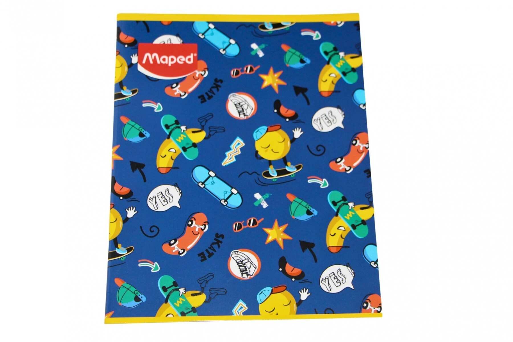 CUADERNO MAPED RAYADO DE 48 HOJAS - TAPA SKATE 