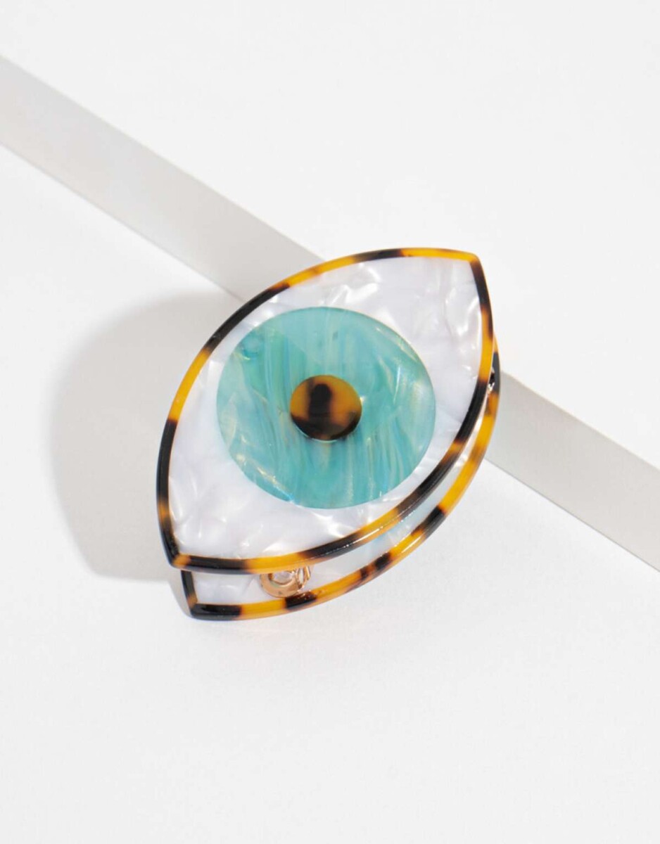 Broche Acrílico De Ojo - Combinacion Tricolor 