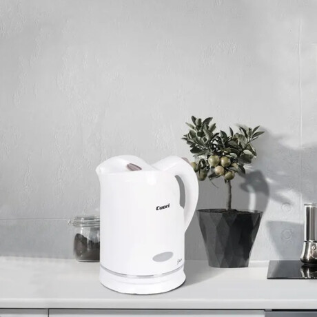 Jarra Eléctrica Plástica de 2Lt c/Filtro y 2000W Cuori Diana Blanco