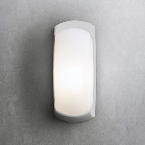 Aplique rectangular blanco IP66 E27 FRANCY 2A1 FL0389X