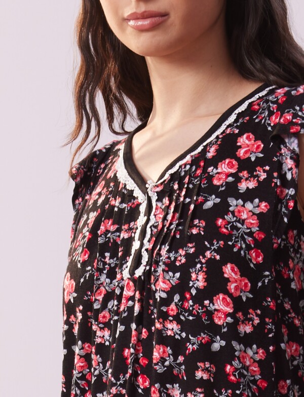 Pijama C/short MULTI/NEGRO