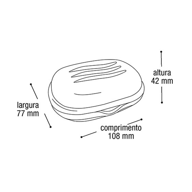 Jabonera plástica BLANCO