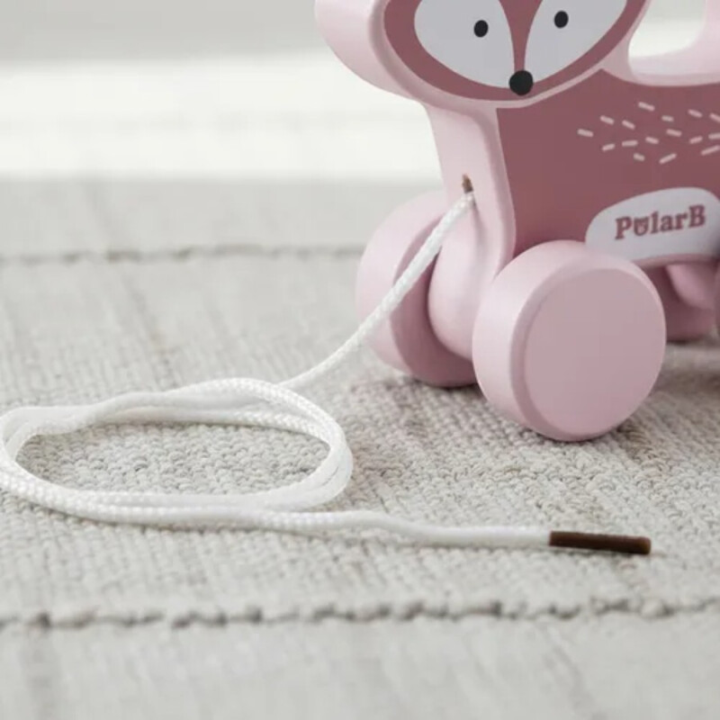 Juego de arrastre animales madera Polar B Zorro