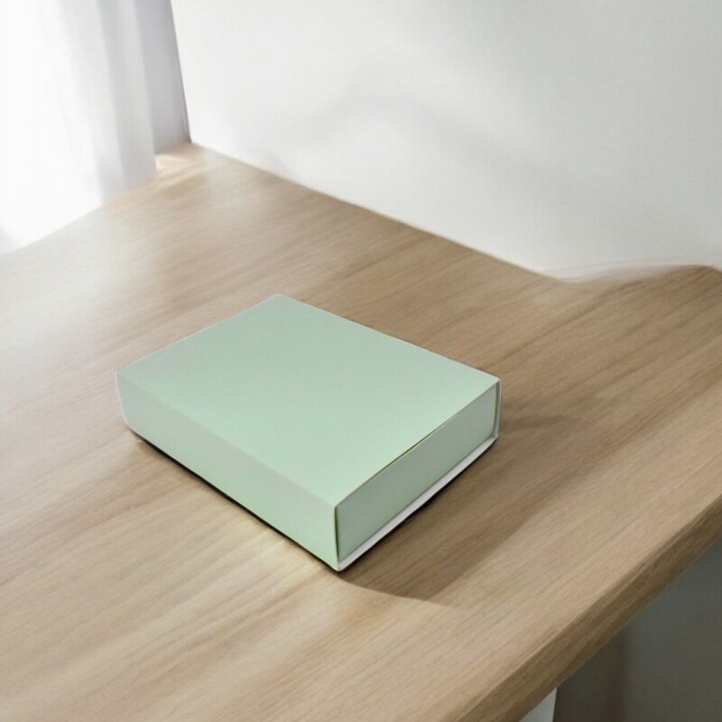 Caja 13 tipo caja fosforo 10x14x3 cm. VERDE AGUA