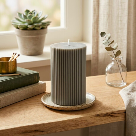 Vela aromática decorativa purity lab 10cm RHUBARB GLADE