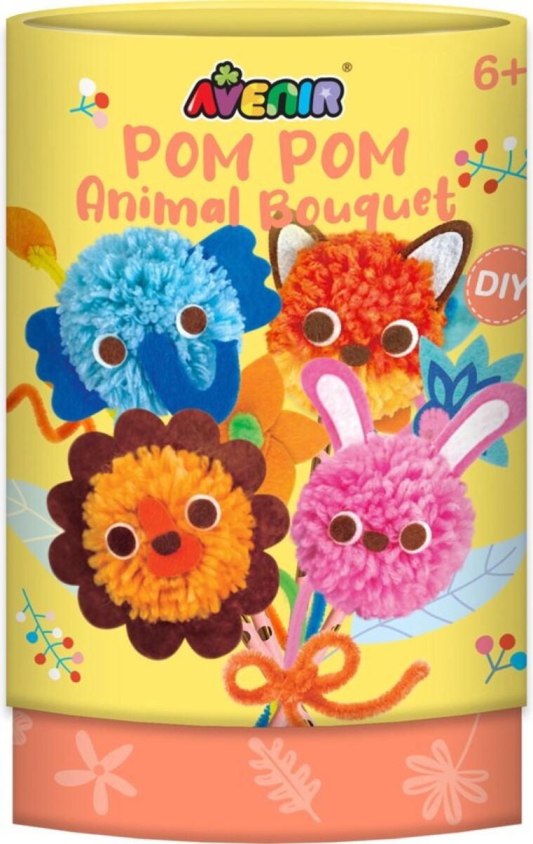 AVENIR - RAMO DE POMPONES - ANIMALES 