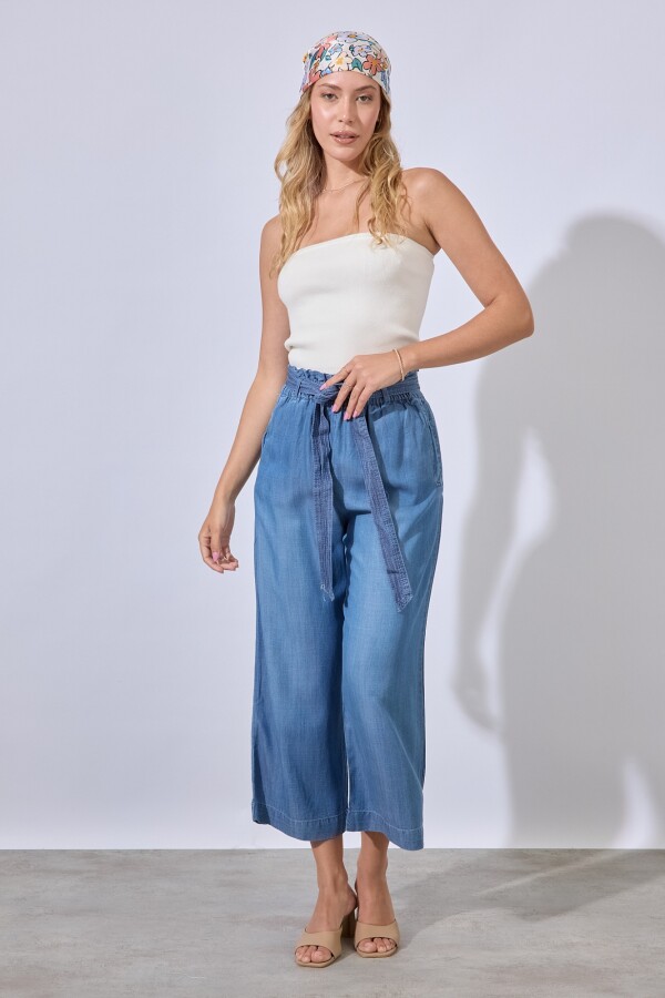 Pantalon Tencel JEAN OSCURO