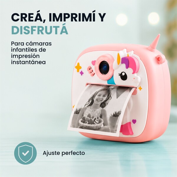 Papel Térmico Para Cámara Infantil 5,7cm Pack X5 Blanco 1