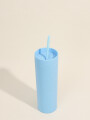 Vaso Con Tapa + Sorbito Beverly Alto Azul Indigo