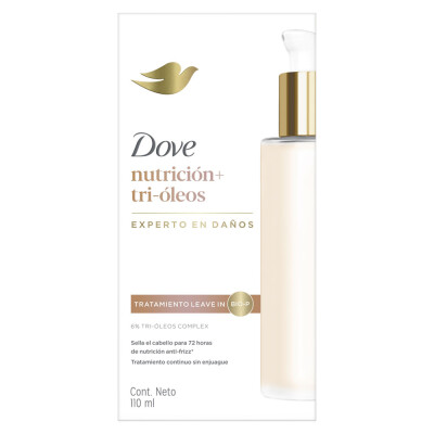 Tratamiento Leave In Dove Nutrición + Tri Oleos 110 Ml. Tratamiento Leave In Dove Nutrición + Tri Oleos 110 Ml.