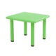 Mesa Cuadrada de Plástico y Metal para Niños 60x60cm Verde