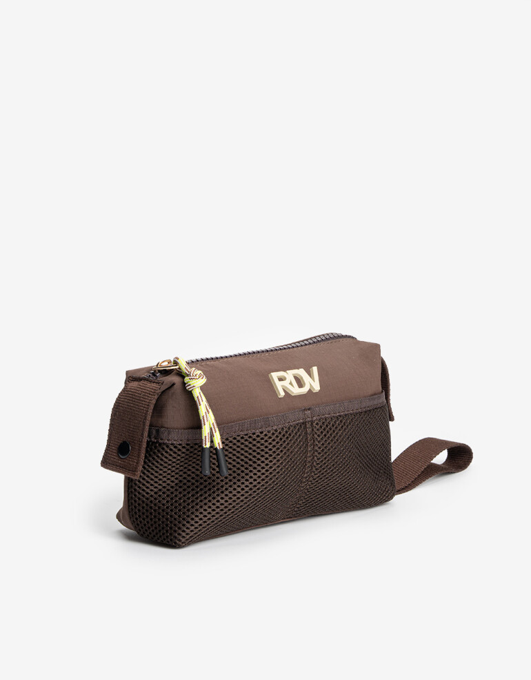 Porta Cosméticos Nylon Porta Cosméticos Rue Du Voyage - Marron Chocolate