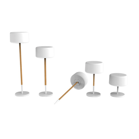 Portátil de pie solar RGBW c/control Ø40x156cm NW0020