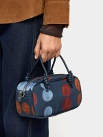 Bolso Bowling De Nylon azul-marino