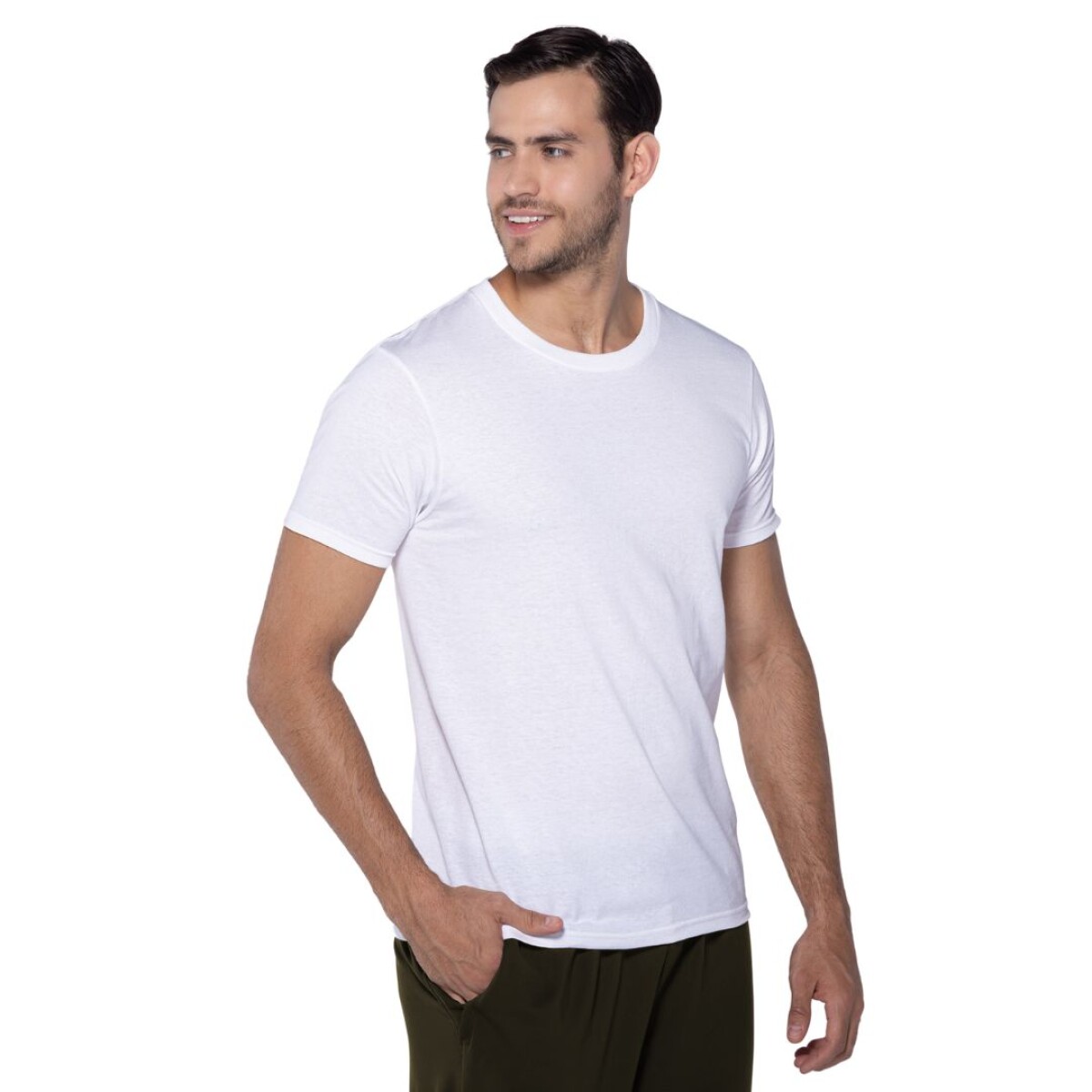 Camiseta a la base peso medio - Blanco 