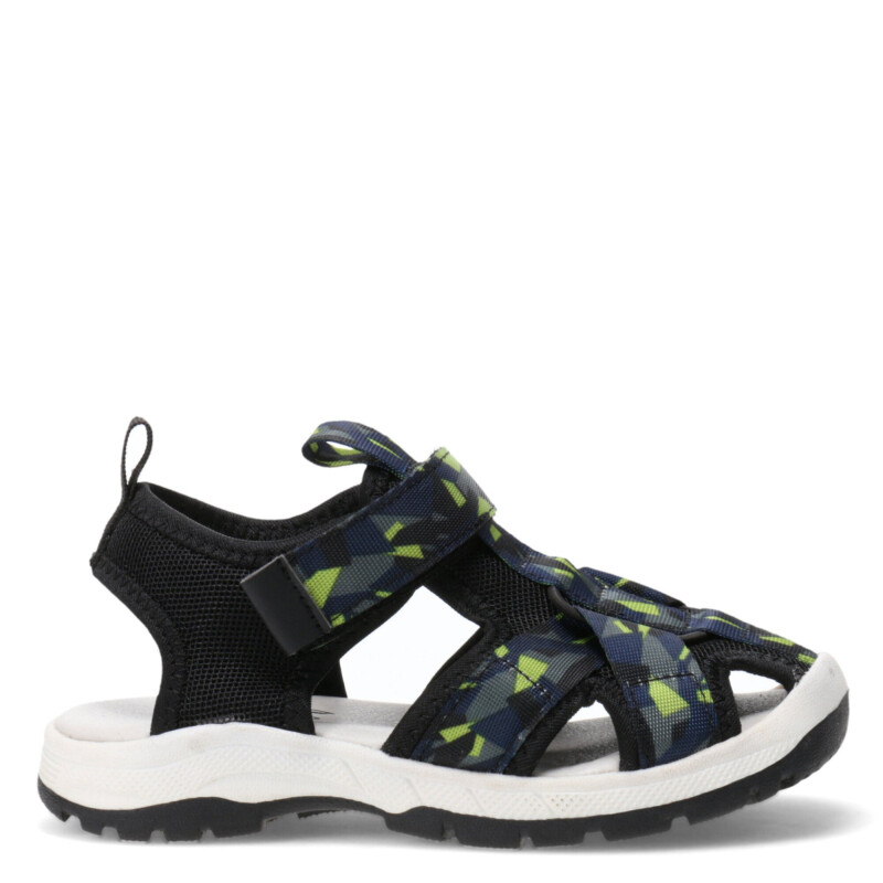 Sandalias de Niño Croco Kids CANU con tiras estampadas Negro