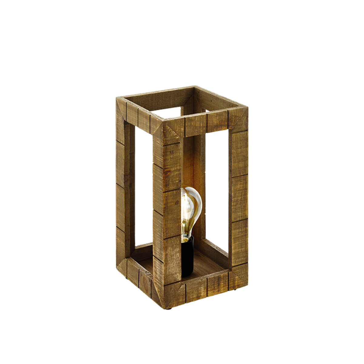 Lámpara de mesa madera y cadena 1XE27 TAKHIRA - EG3209 