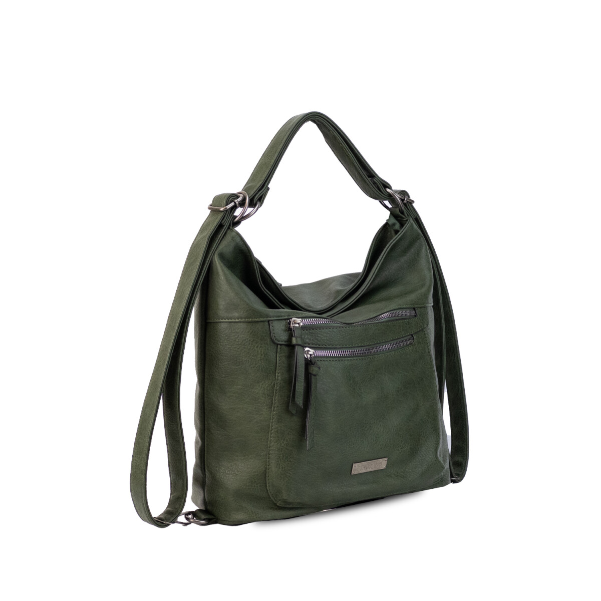 CARTERA MOCHILA ESTHER - VERDE MILITAR 
