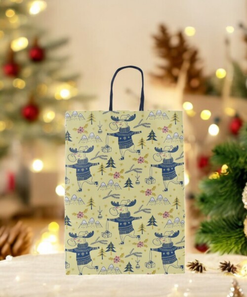 Bolsa fantasia luna 22x10x30 cm. Navidad Gift