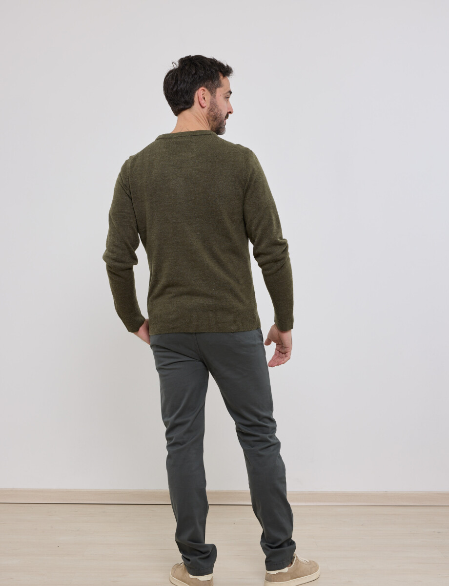 470413 SWEATER HARRINGTON URBAN Verde Claro Melange