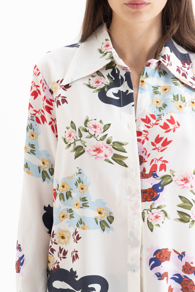 CAMISA DRAGON Blanco