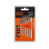 JUEGO LLAVES ALLEN 8 PIEZAS CR-V BLACK + DECKER Juego Llaves Allen 8 Piezas Cr-v Black + Decker