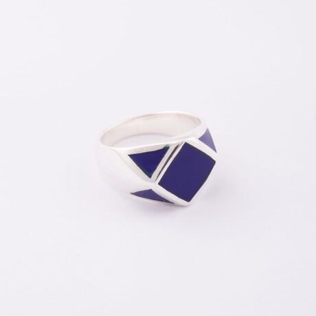 Anillo Rombo Lapislazuli - Plata 925 Anillo Rombo Lapislazuli - Plata 925