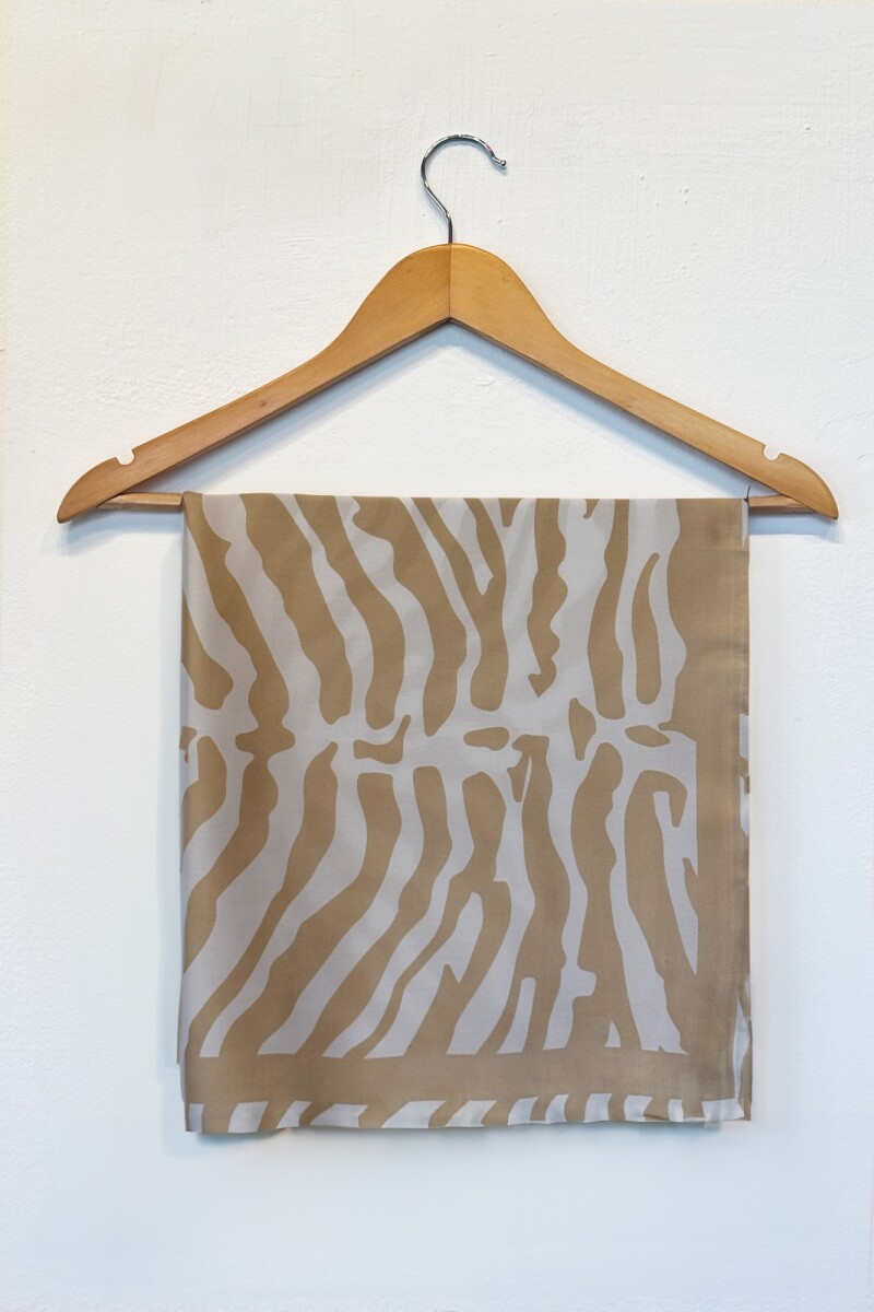 FOULARD ZEBRA NATURAL