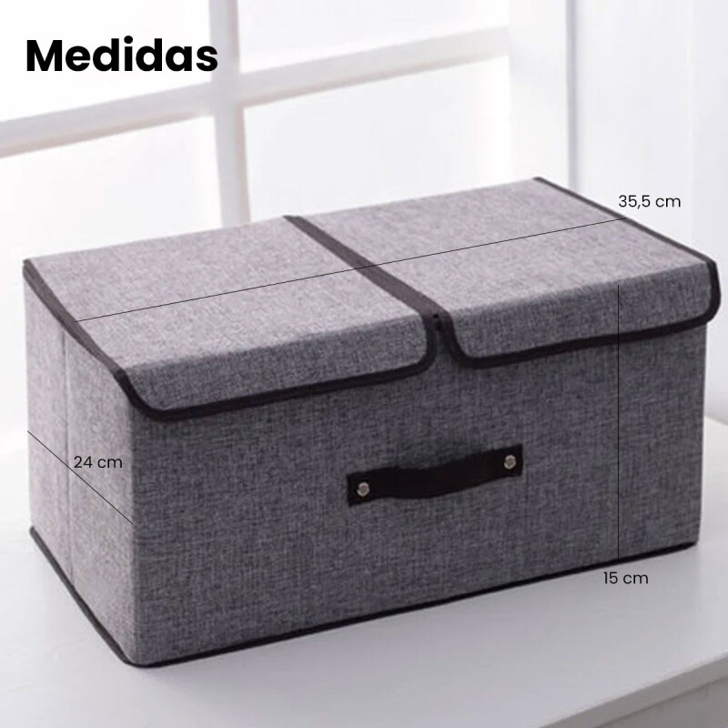 Caja Organizadora Plegable Doble Tapa 24x15x35 Caja Organizadora Plegable Doble Tapa 24x15x35