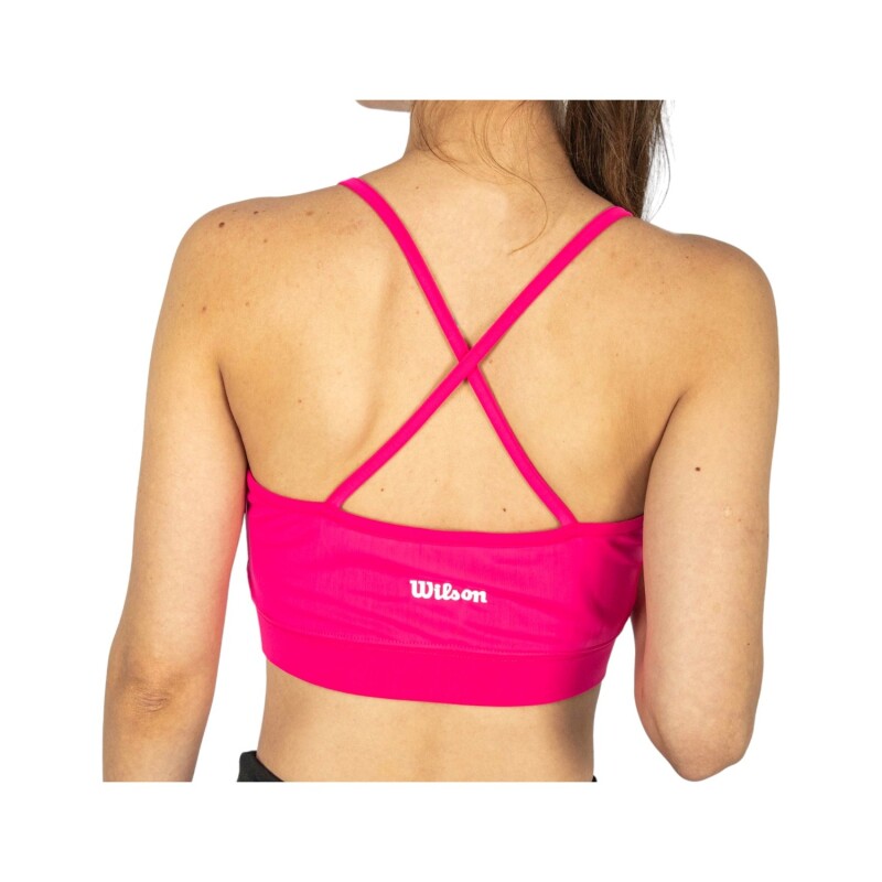 Top Deportivo Mujer en Lycra Wilson Rosa Rosa
