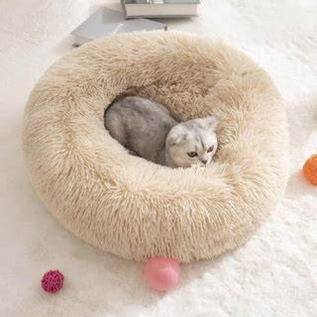 Cama Puff para Mascotas 80 cm Beige AJJQ-060 BEIGE