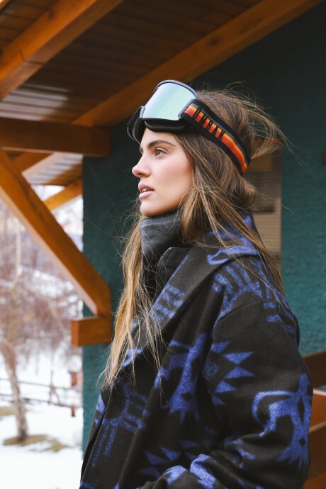 Navajo Cardigan Azul / Negro