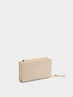 Cartera Efecto Ante beige