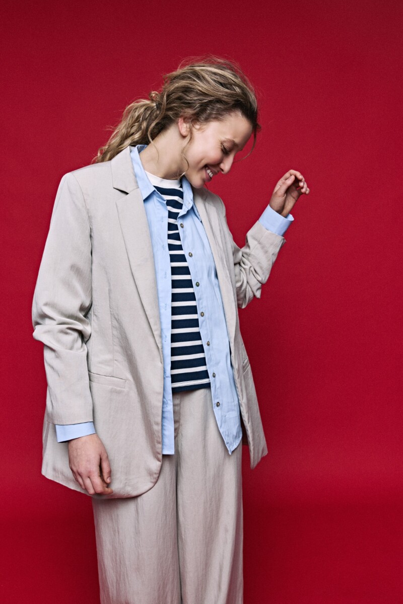 BLAZER LISSE BEIGE Beige