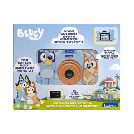 Cámara Digital Multifuncional Recargable Bluey Lexibook Bluey