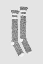 Medias damas chenille ochos 3/4 Negro