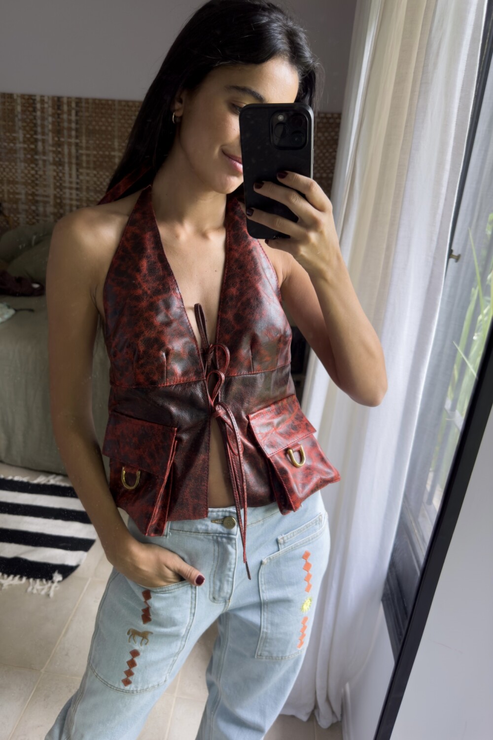 Pocket Vest óxido Rojo