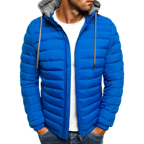 Campera Inflada Uzspace Combinada Con Capucha Hombre Vst0130034-l
