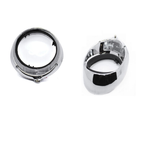 JUEGO DE AROS DE FAROS FUSCA 1200 CON LUZ DE POSICION Juego De Aros De Faros Fusca 1200 Con Luz De Posicion