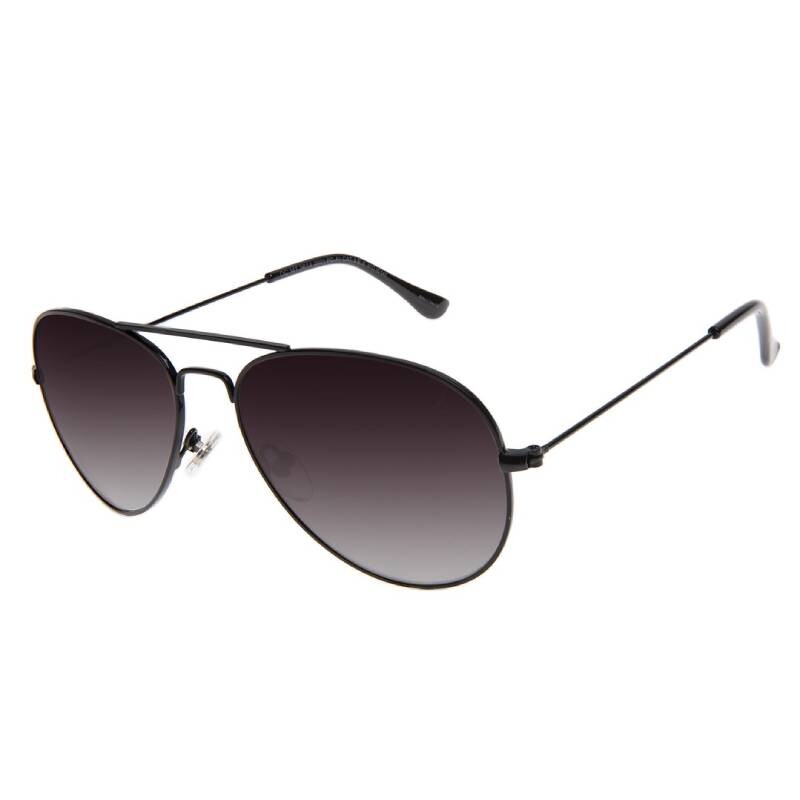 Lentes de Sol Chilli Beans Bahia Slim Negro Oscuro