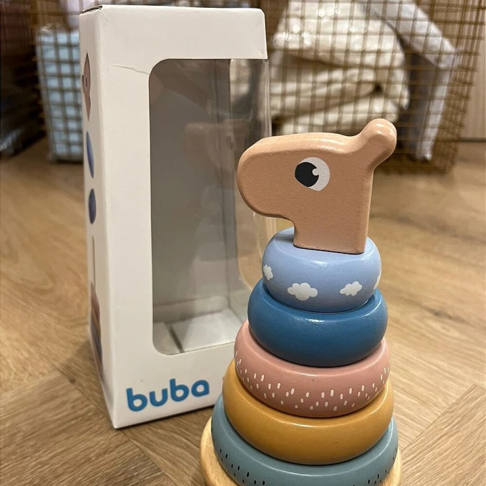 Juego aros apilables BUBA CLOUDY montessori Juego aros apilables BUBA CLOUDY montessori