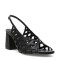 Sandalias de Mujer Bottero Cuero Calado Negro