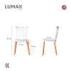 Silla Lizzy Lumax de comedor resistente Blanco